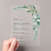 Eucalyptus Branch Wedding アクリル招待状 (インサイチュ (ポータブル))