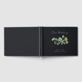 Eucalyptus branch wedding guest book ゲストブック (全面)
