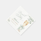 Eucalyptus Champagne Bridal Shower スタンダードカクテルナプキン (角)