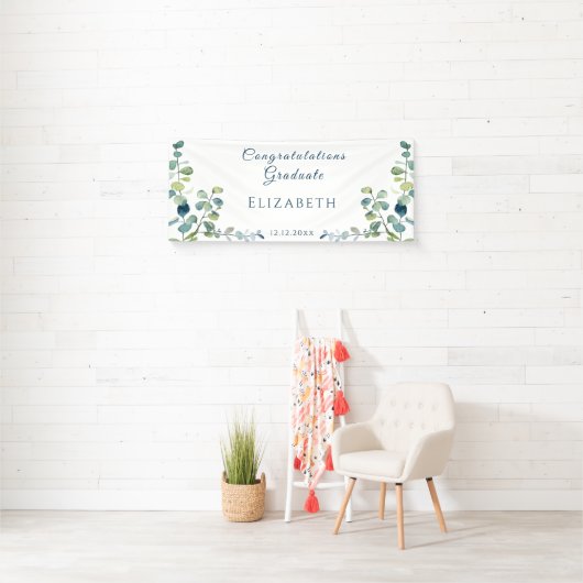 Eucalyptus Congratulations Graduation Party 横断幕 (インサイチュ)