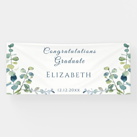 Eucalyptus Congratulations Graduation Party 横断幕 (横)