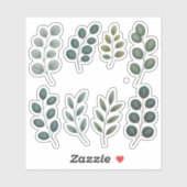 Eucalyptus Dreams Watercolor シール (シート)