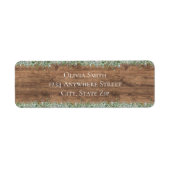 Eucalyptus Dusty Rose Address Labels | Greenery ラベル (正面)