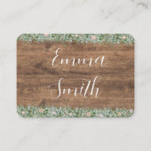 Eucalyptus Dusty Rose Place Cards | Greenery プレイスカード (正面)