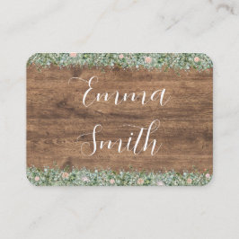 Eucalyptus Dusty Rose Place Cards | Greenery プレイスカード
