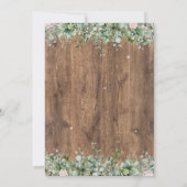 Eucalyptus Dusty Rose Wedding Invitation | Florals 招待状 (裏面)