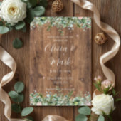 Eucalyptus Dusty Rose Wedding Invitation | Florals 招待状