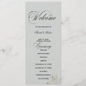Eucalyptus Elegant double side program card  プログラム (正面)