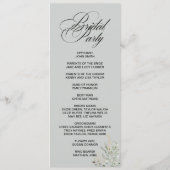 Eucalyptus Elegant double side program card  プログラム (裏面)