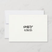 Eucalyptus Embrace QR RSVP Card サンキューカード (裏面)