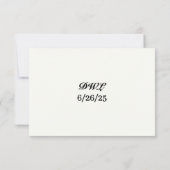 Eucalyptus Embrace Traditional RSVP Card サンキューカード (裏面)