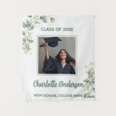 Eucalyptus Floral Photo Grad Tapestry タペストリー (正面)