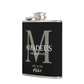 Eucalyptus Florals Monogram Groom フラスク (左)