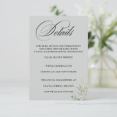 Eucalyptus Formal Elegant Enclosure Card Details エンクロージャーカード (スタンド正面)