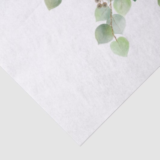 Eucalyptus Frame Gold Glitter Leafy Branch 薄葉紙 (詳細)