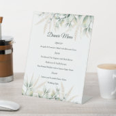 Eucalyptus Gold Greenery Wedding Reception 台座サイン (インサイチュ)