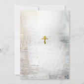 Eucalyptus Gray Gold Texture Bridal Shower         招待状 (裏面)