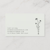 Eucalyptus Green Botanical Sprig 名刺 (裏面)