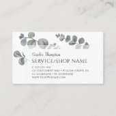 Eucalyptus green leaves 名刺 (正面)