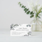 Eucalyptus green leaves 名刺 (スタンド正面)