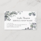 Eucalyptus green leaves 名刺 (正面)