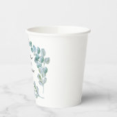 Eucalyptus greenary wedding paper cop 紙コップ (左)