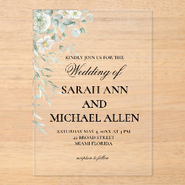 Eucalyptus Greenery Acrylic Invitation アクリル招待状