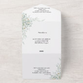 Eucalyptus Greenery All In One Invitation オールインワン招待状 (外側)