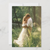 Eucalyptus Greenery and Gold Lantern Wedding 招待状 (裏面)