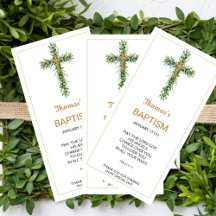 Eucalyptus Greenery Baptism Favor Bookmak