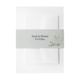 Eucalyptus Greenery Belly Band 招待状ベリーバンド