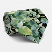 Eucalyptus Greenery Classic Formal Floral Neck Tie ネクタイ (ロール)