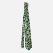 Eucalyptus Greenery Classic Formal Floral Neck Tie ネクタイ (裏面)
