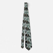 Eucalyptus Greenery Classic Formal Floral Neck Tie ネクタイ (裏面)