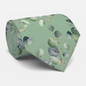 Eucalyptus Greenery Classic Formal Floral Neck Tie ネクタイ (ロール)