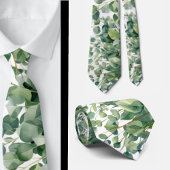 Eucalyptus Greenery Classic Formal Floral Neck Tie ネクタイ