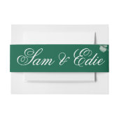 Eucalyptus Greenery Elegant Botanical Wedding  招待状ベリーバンド (正面例)