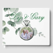 Eucalyptus Greenery Elegant Wedding  ゲストブック (正面)