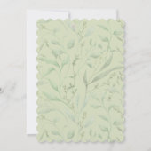 Eucalyptus Greenery & Floral Scalloped Wedding Inv 招待状 (裏面)