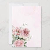 Eucalyptus Greenery Gold Leaves Bridal Shower 招待状 (裏面)