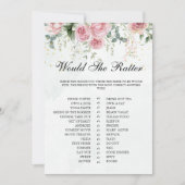 Eucalyptus Greenery Gold Leaves Bridal Shower game 招待状 (正面)