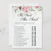 Eucalyptus Greenery Gold Leaves Bridal Shower game 招待状 (正面)