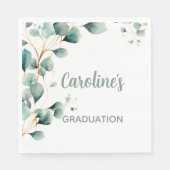 Eucalyptus Greenery Grad Party スタンダードランチョンナプキン (正面)