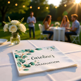 Eucalyptus Greenery Grad Party スタンダードランチョンナプキン