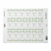 Eucalyptus Greenery Leaves Wedding  ラベル (フルシート)