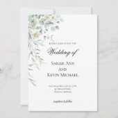 Eucalyptus Greenery Leaves  Wedding Invitation 招待状 (正面)