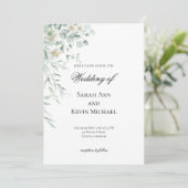 Eucalyptus Greenery Leaves  Wedding Invitation 招待状 (スタンド正面)