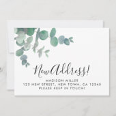 Eucalyptus Greenery New Address Moving 案内状 (正面)