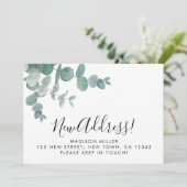 Eucalyptus Greenery New Address Moving 案内状 (スタンド正面)