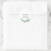 Eucalyptus Greenery Round Sticker ラウンドシール (バッグ)